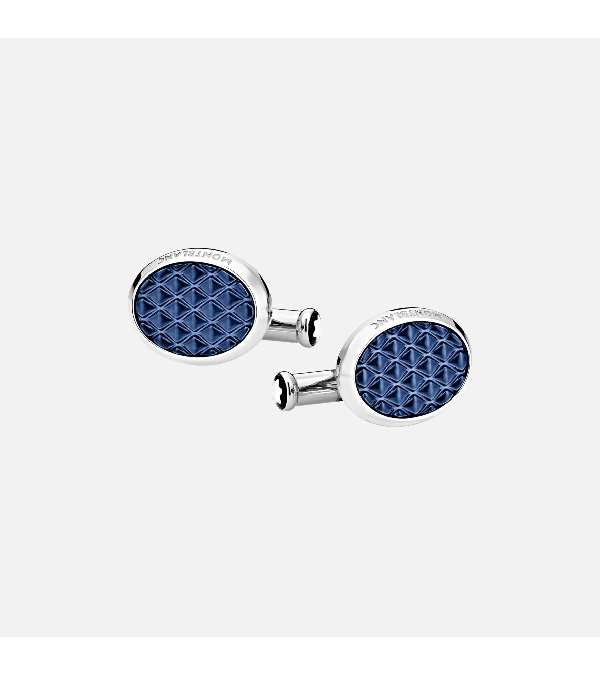 Meisterstück Oval Cufflinks in Steel Lacquer 126132